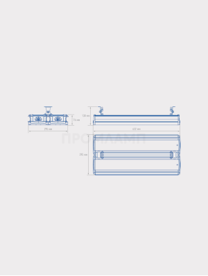 Размеры светильника TL-PROM SM 255 5K D